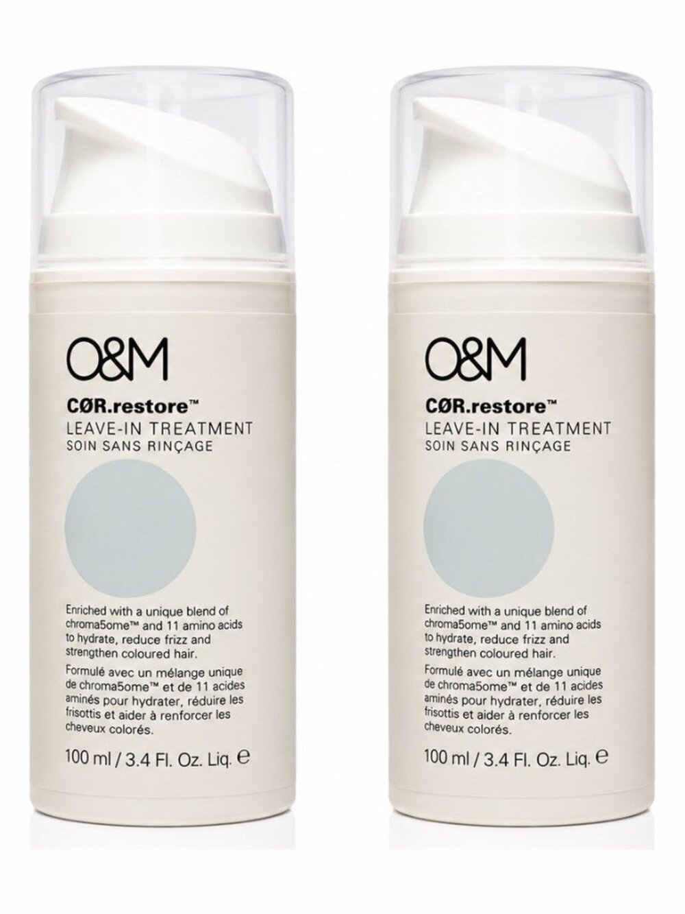 2x O&M COR.restore Leave-In Treatment 3.4 fl oz / 100ml Hair Treatment